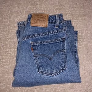 Levi’s 565 orange tab jeans